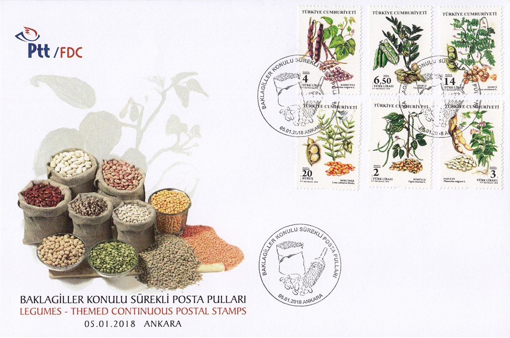 1263 Baklagiller Sürekli Posta Pulları