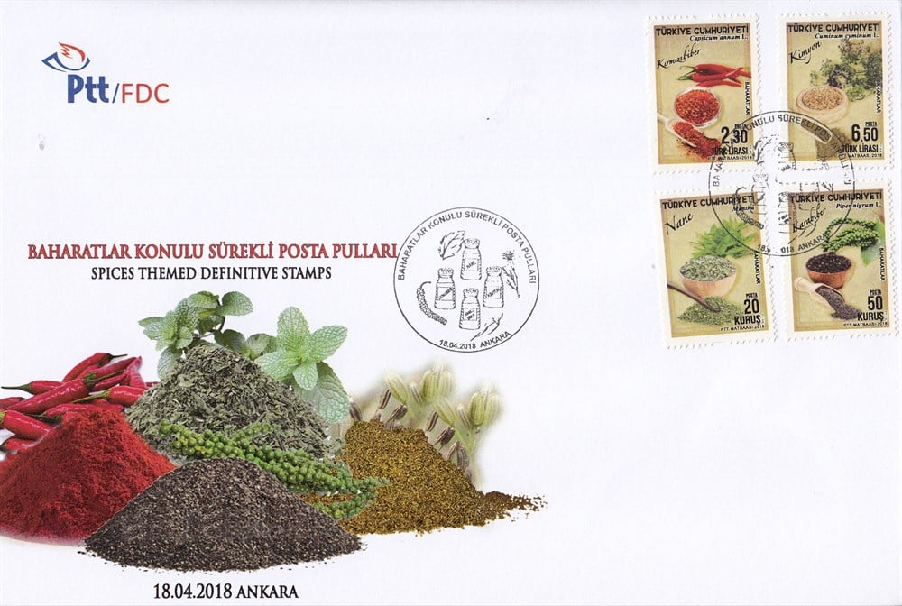 1272-BaharatlarKonulu Sürekli Posta Pulları