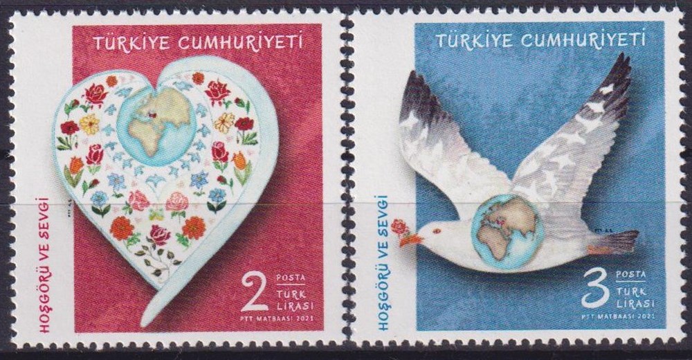 1359-Hoşgörü ve Sevgi Konulu Sürekli Posta Pullarıa Pulları