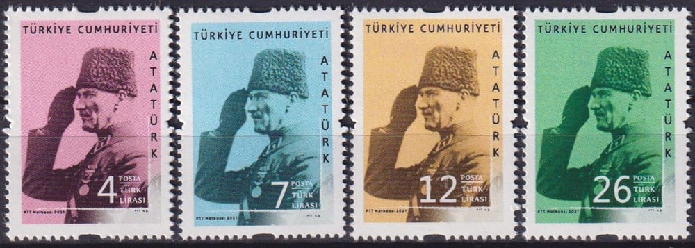 137-Atatürk Konulu Sürekli Posta Pulu