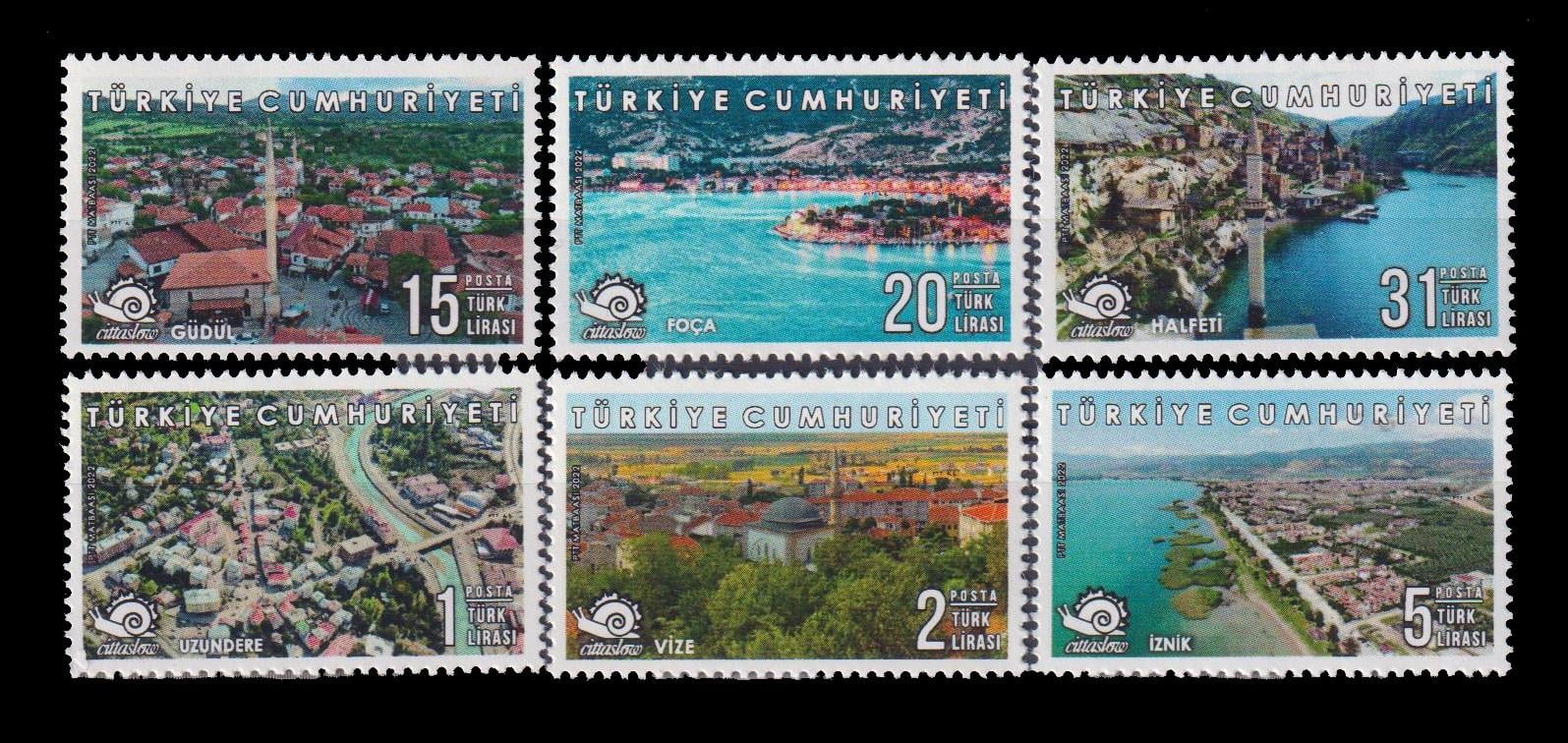 1383-SAKİN ŞEHİRLER-3 KONULU SÜREKLİ POSTA PULLARI