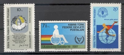 0036 Dünya Sakatlar Yılı-Irk Ayırıma Karşı Savaş-Dünya Gıda Günü