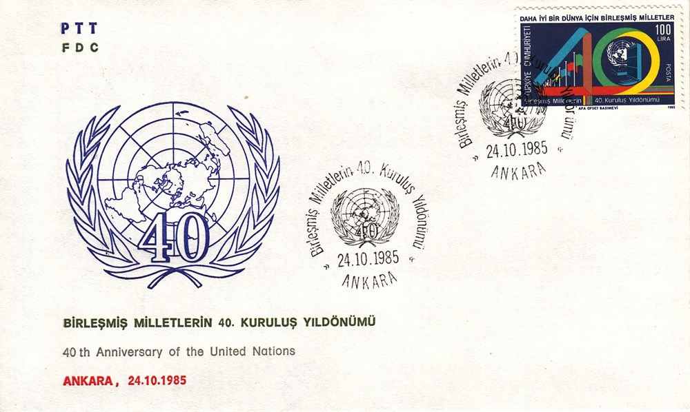 614 Birleşmiş Milletlerin 40.Yılı