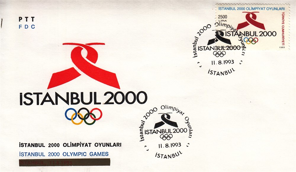 738 İstanbul 2000 Olimpiyat Oyunları Tanıtım Pulu-Sürekli Seri