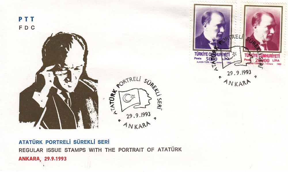 740 Sürekli Seri Yeni Tip Atatürk Portreli