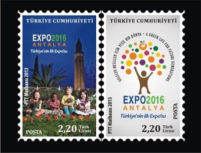 1124 EXPO Antalya Konulu Sürekli Posta Serisi