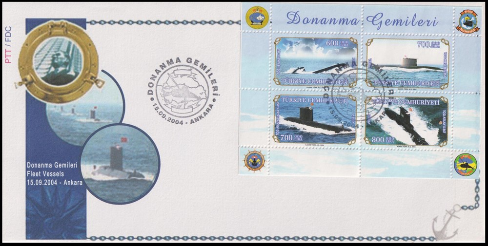 908-Donanma gemileri Hatıra Bloku