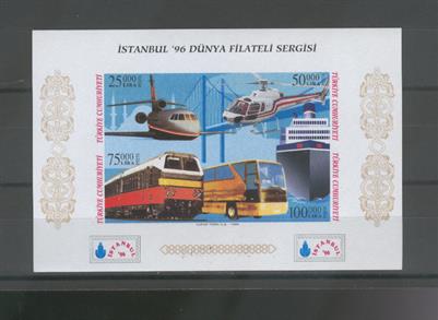 0787 İstanbul - 96 Dünya Filateli Sergisi - Özel Blok