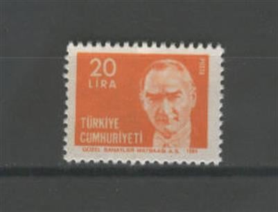 0592 Atatürk Sürekli Seri ( 1980 Tipi )
