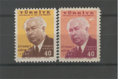 0156 Federal Almanya Cumhurbaşkanı Theodor Heussun Türkiyeyi Ziyareti