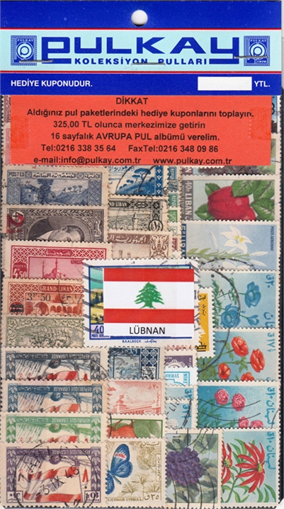 50 ÇEŞİT DAM.ÜLKELER-LÜBNAN