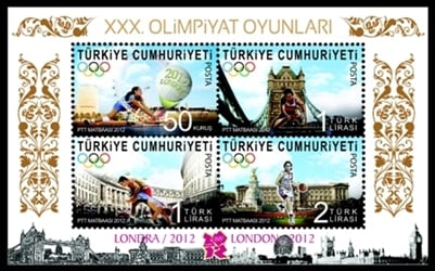 1100 XXX.Olimpiyat Oyunları-Londra 2012 -Anma Blok