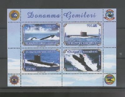 0908 Donanma Gemileri Hatıra Bloku