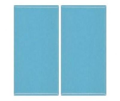 PORSELEN KARO 12,5X25 CM MAVİ