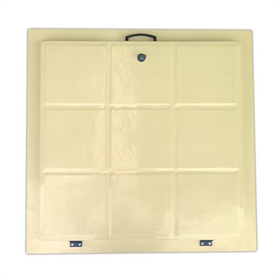 POLYESTER DEPO KAPAĞI BETON ÜZERİ 90x90 cm