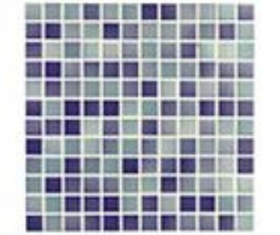 VERSİCOLOR MOZAİK 2.5x2.5 cm TURKUAZ-LACİVERT