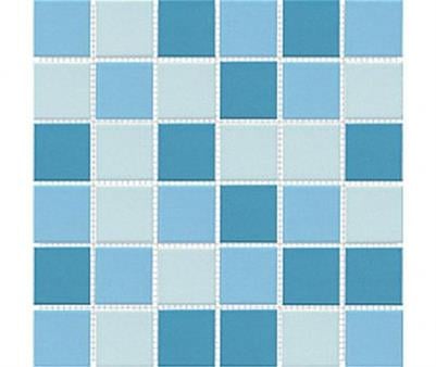 PORSELEN MOZAİK 5x5 cm 3LÜ MAVİ KARIŞIM