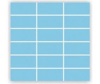 PORSELEN MOZAİK 5x10 cm AÇIK MAVİ