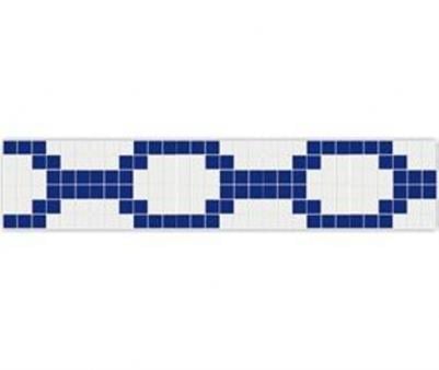 PORSELEN SERAMİN BORDÜRLER 5x5 cm KOBALT-BEYAZ