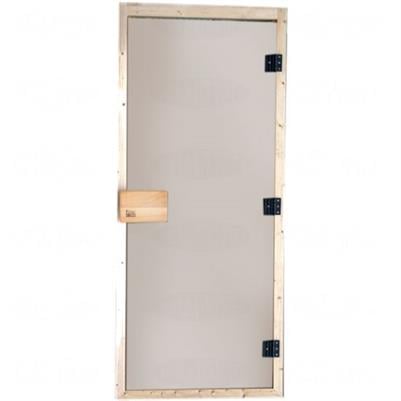 SAUNA KAPISI SEKURİT CAM AHŞAP KASA 185x80x5 cm FINTECH