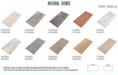 SERAPOOL NATURAL SERİ TUTAMAKLAR 25-50CM