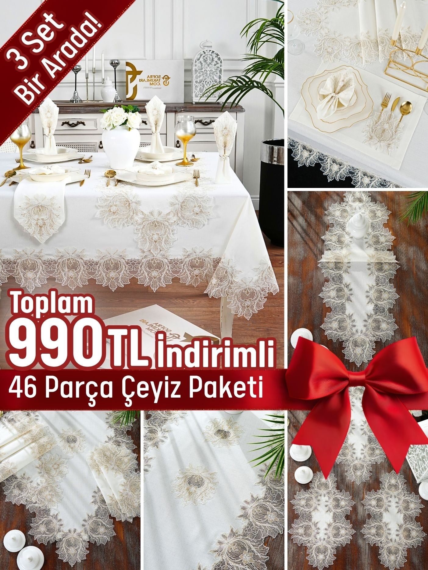 Taj Mahal Model Lüx Avantajlı Çeyiz Seti