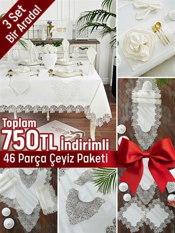 Açelya Model Lüx Avantajlı Çeyiz Seti