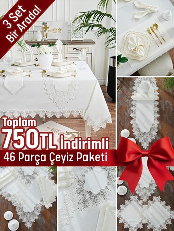 Lavanta Model Lüx Avantajlı Çeyiz Seti