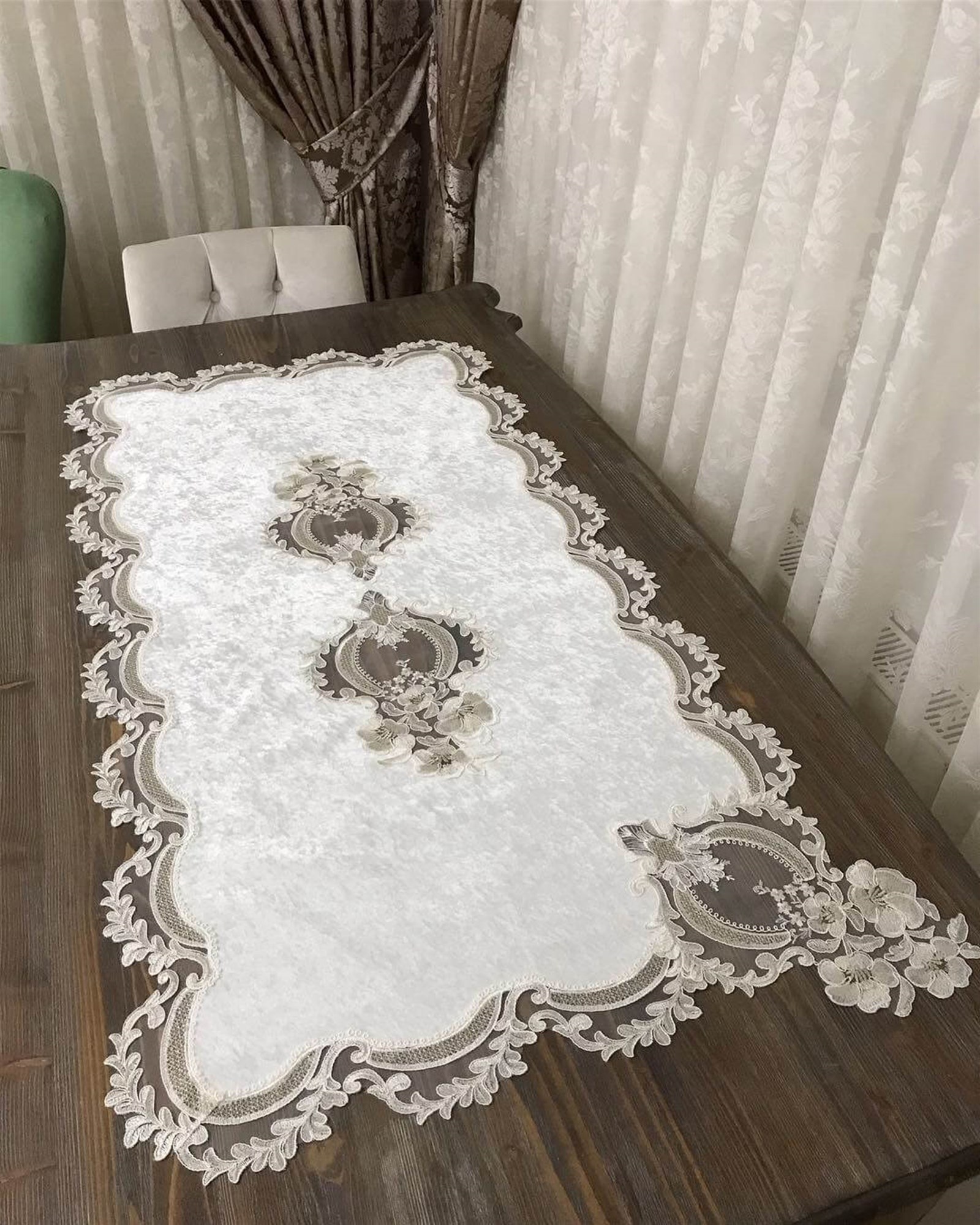 5 Parça Zahira Salon Takımı Kırıkbeyaz