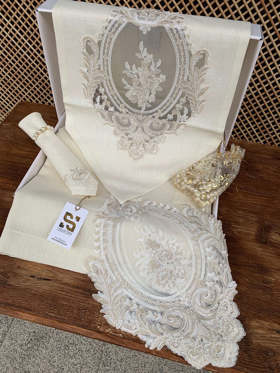 Açelya Eko Masa Örtüsü Takımı 26 Parça