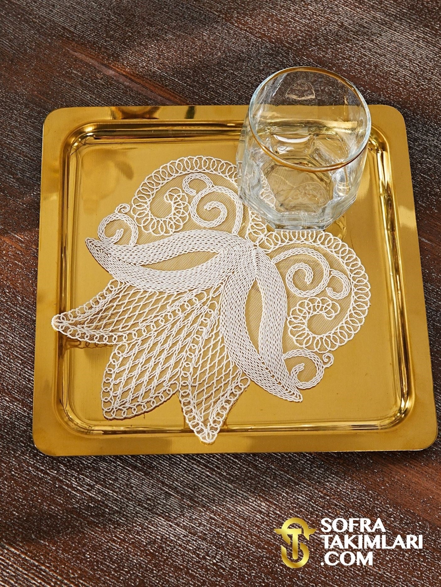 Lale Model Kokteyl Peçetesi - 6'lı Set
