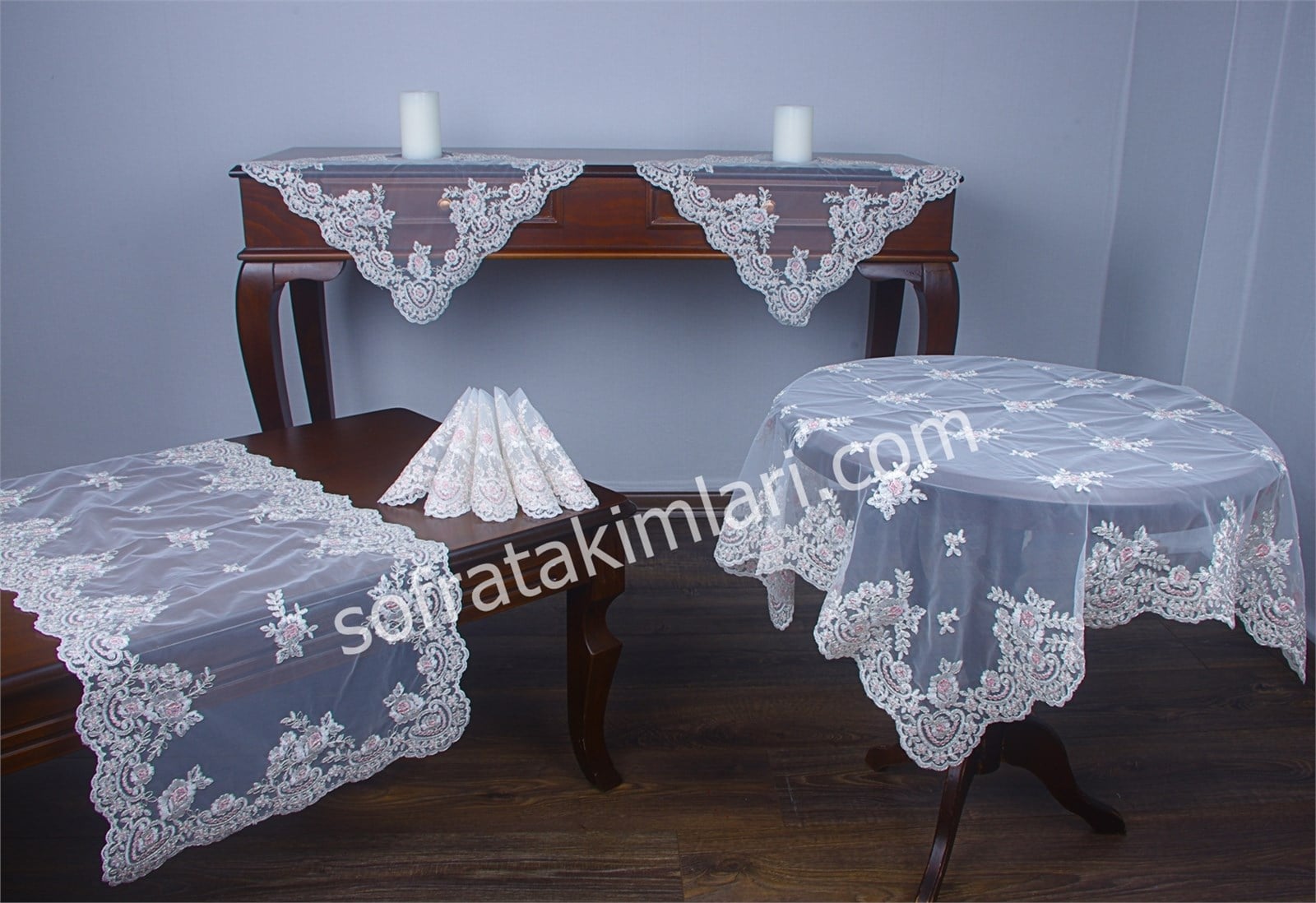 Salon Takımı 16 Parça - Abella Rose