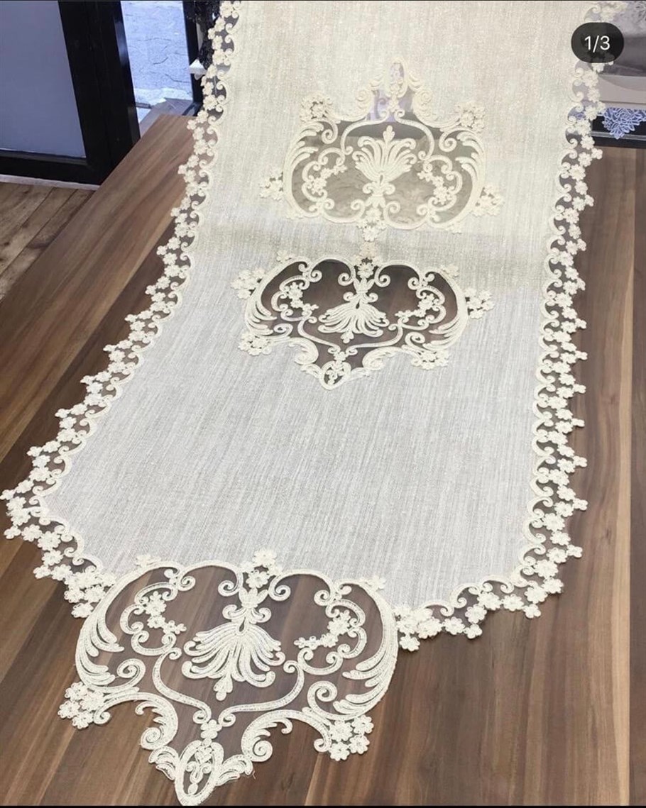 Salon Takımı Lale Lüx 5 Parça - Kırık Beyaz
