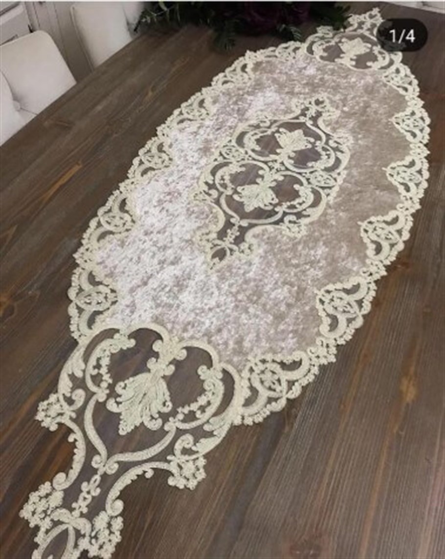 Salon Takımı Velvet Kadife 5 Parça - Cappucino
