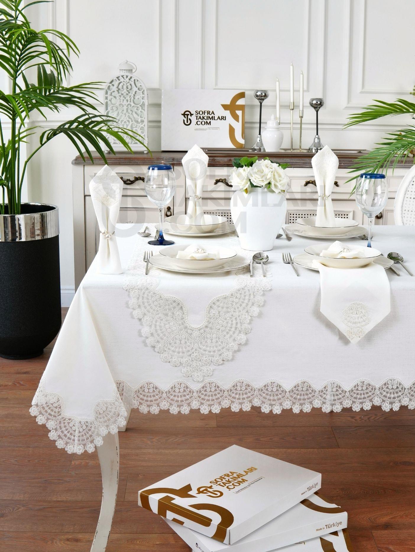 Sevda Lüx Masa Örtüsü Takımı 26 Parça