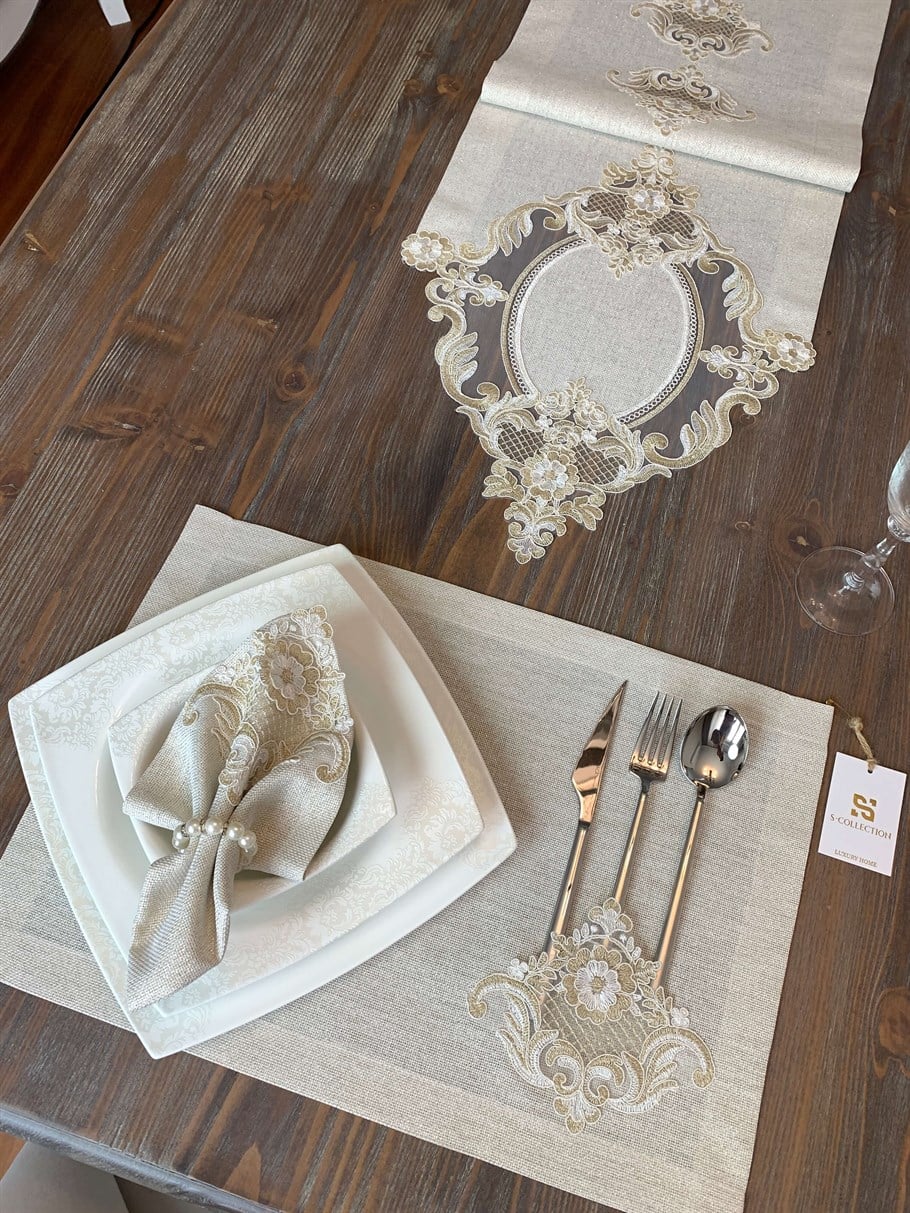 Victoria Model Peçeteli Ranırlı Amerikan Servisi 