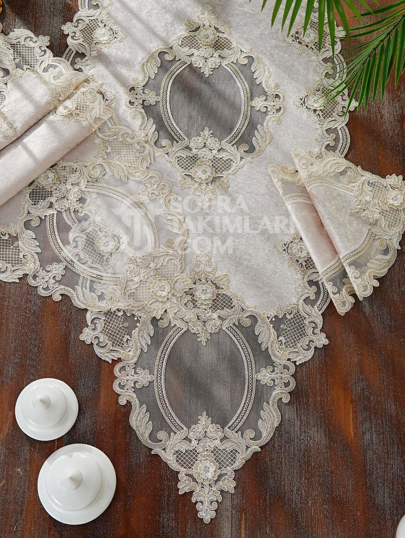 Victoria Salon Takımı 5 Parça Cappucino