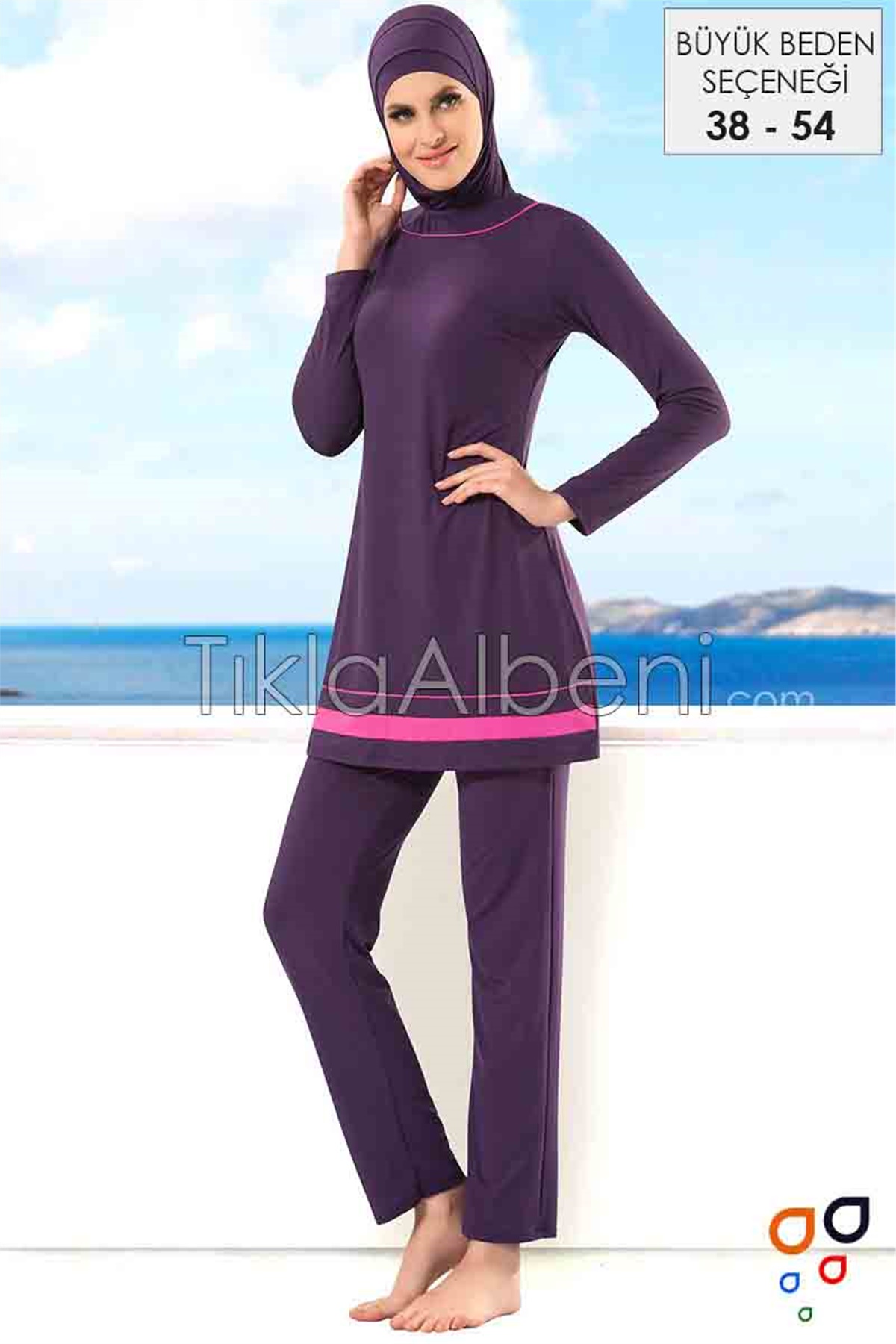 Uzun Kol Tesettür Mayo - Model: Seyha