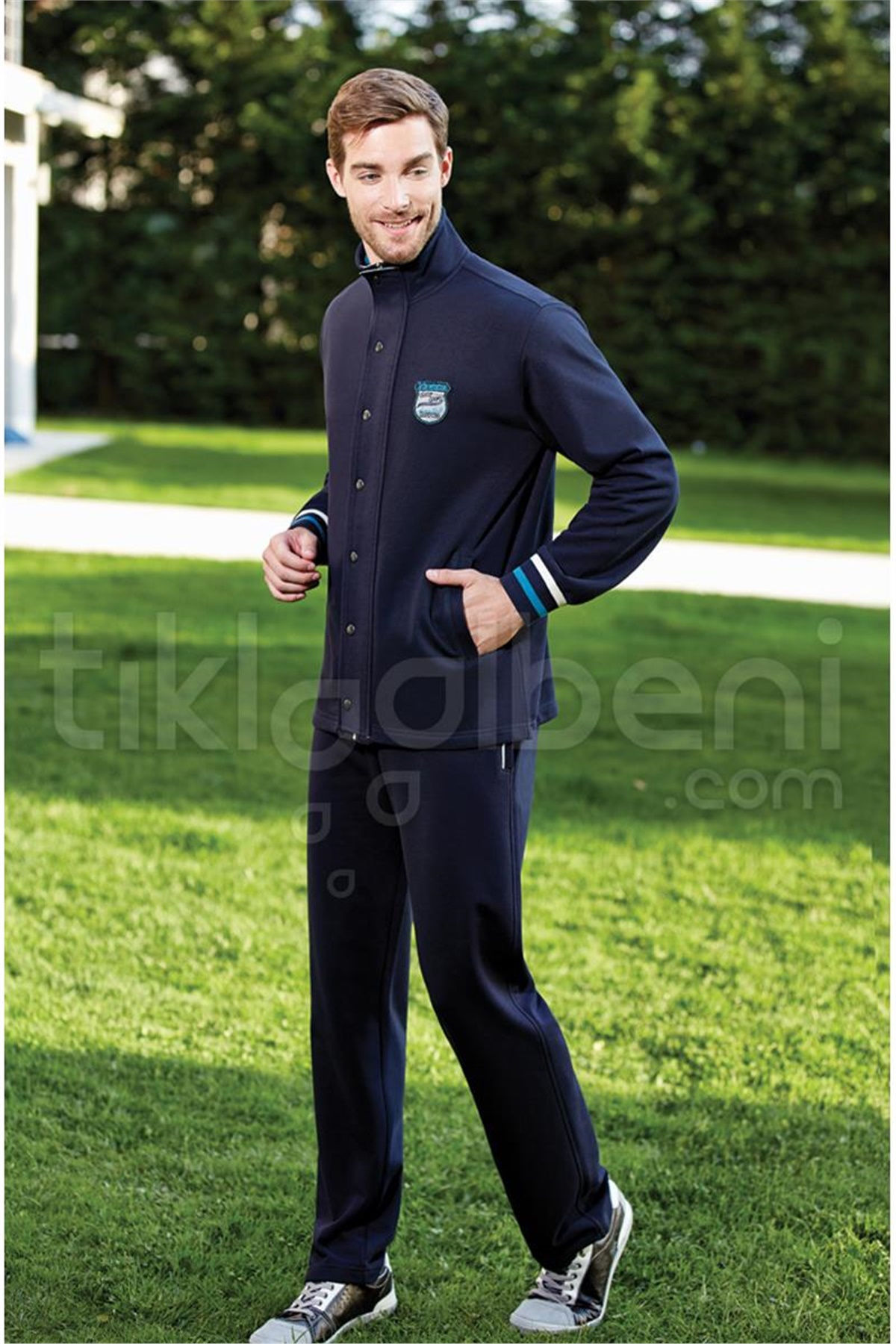 Eros ESE 2308 3 İplik Çıtçıtlı Eşofman Takımı