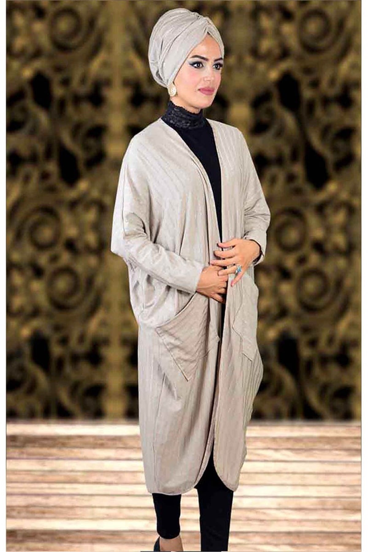 Abaya Bone Takım Vizon