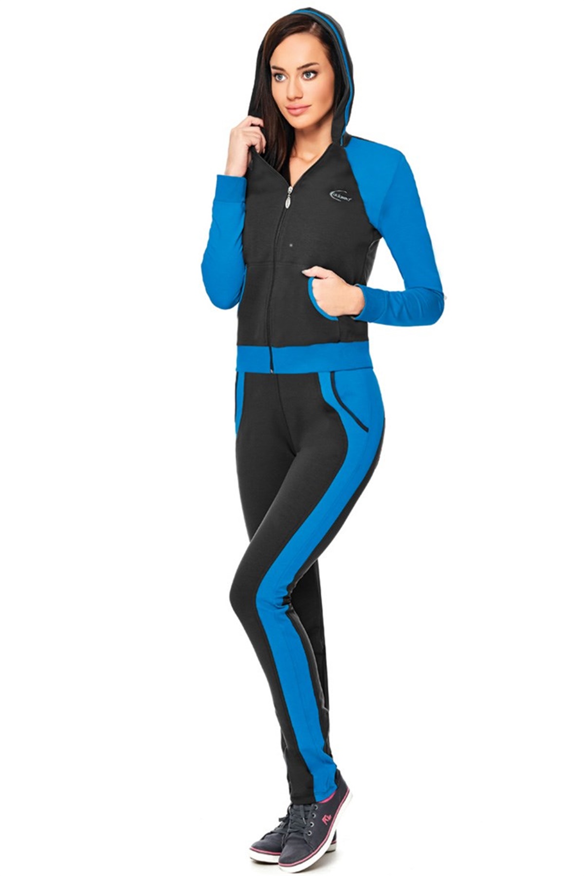 Bayan Eşofman Takımı ADS-1114 Antrasit 