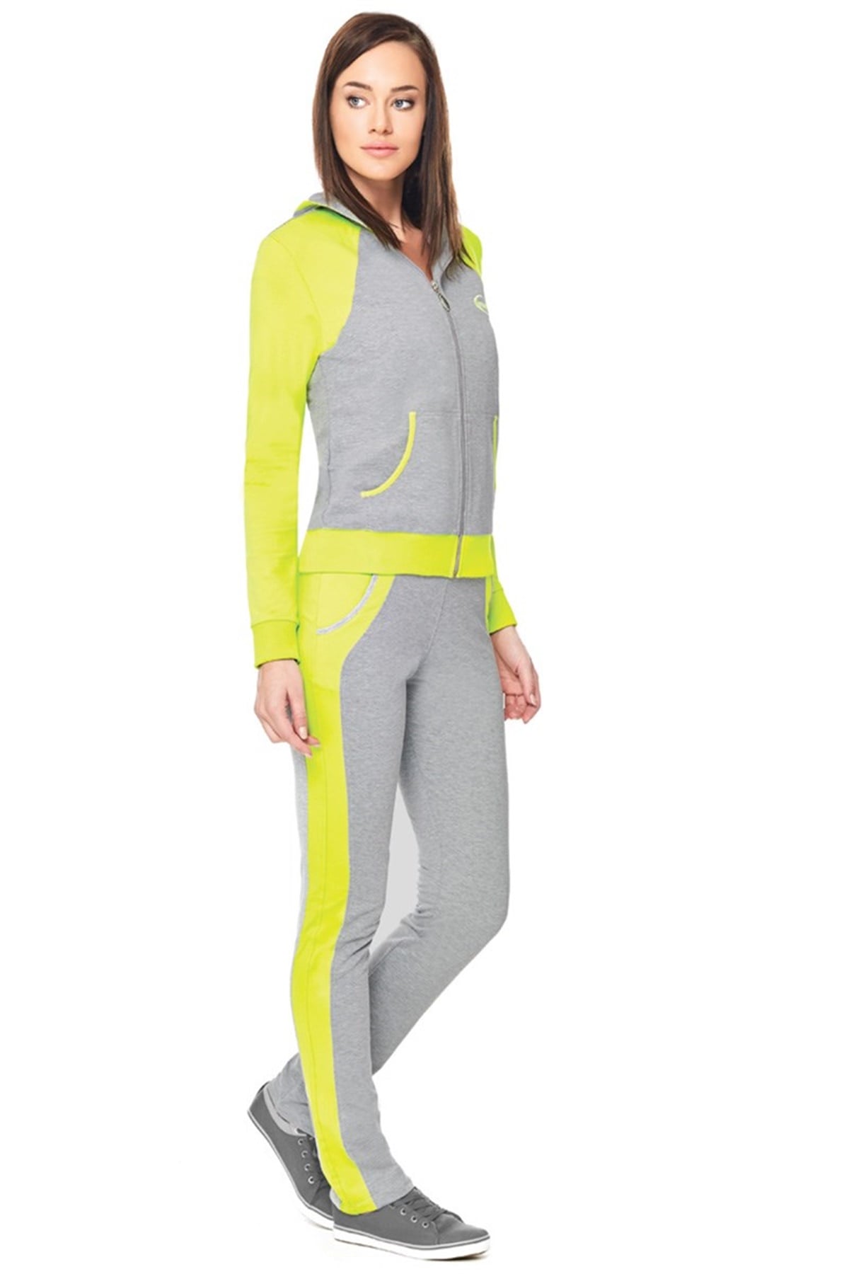 Bayan Eşofman Takımı ADS-1114 Gri