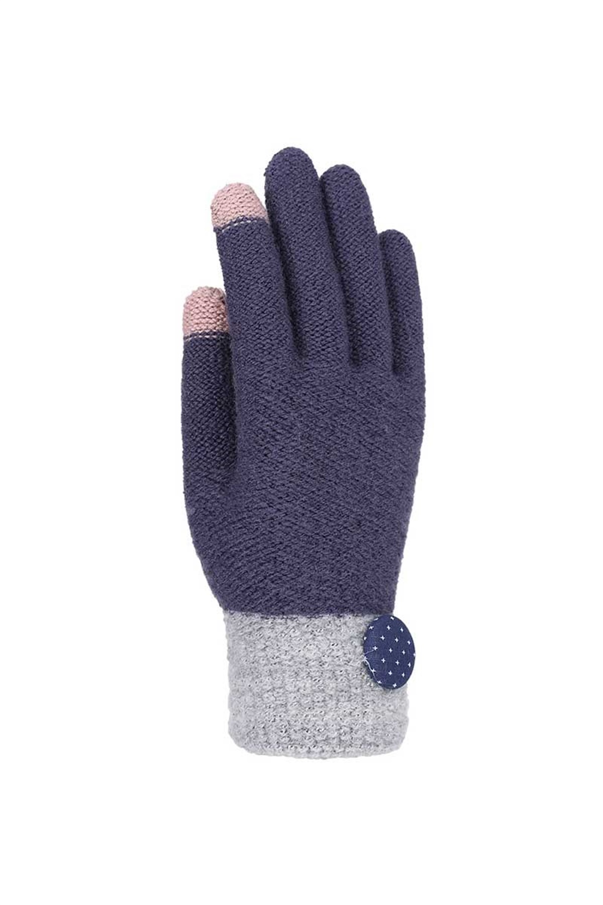 Bayan Örme Eldiven 84401-2 - Mor