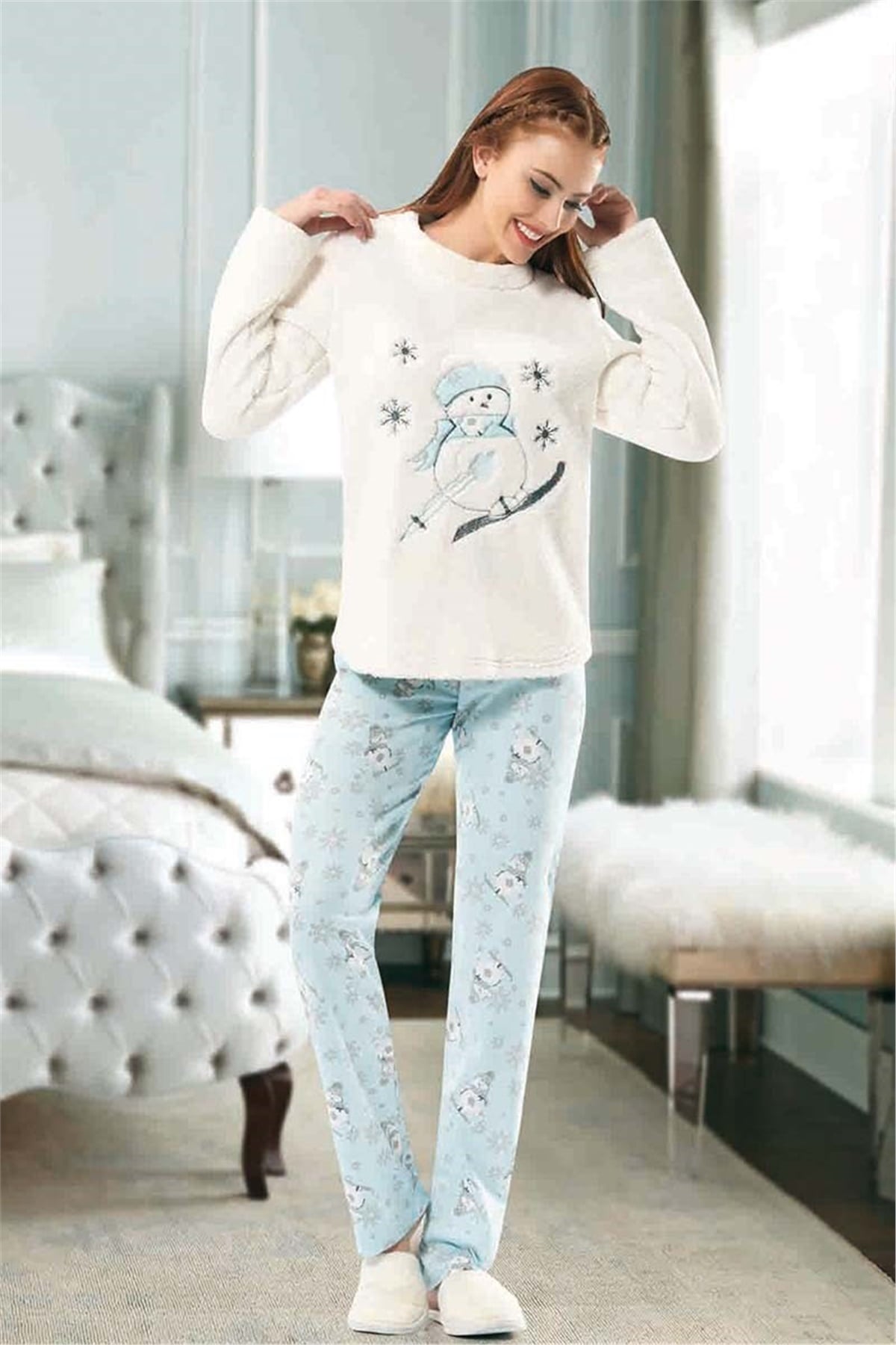 Bayan Polar Pijama Takımı Nbb 66152