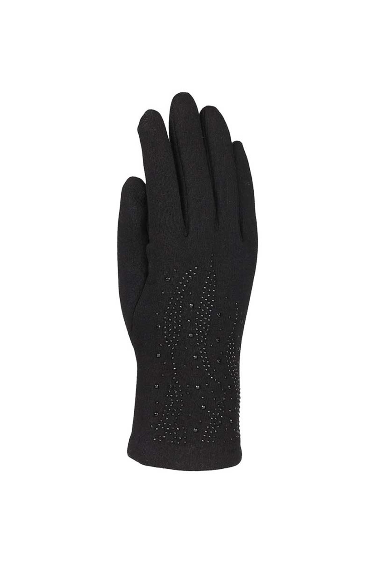 Bayan Taşlı Eldiven 82101-9 - Siyah
