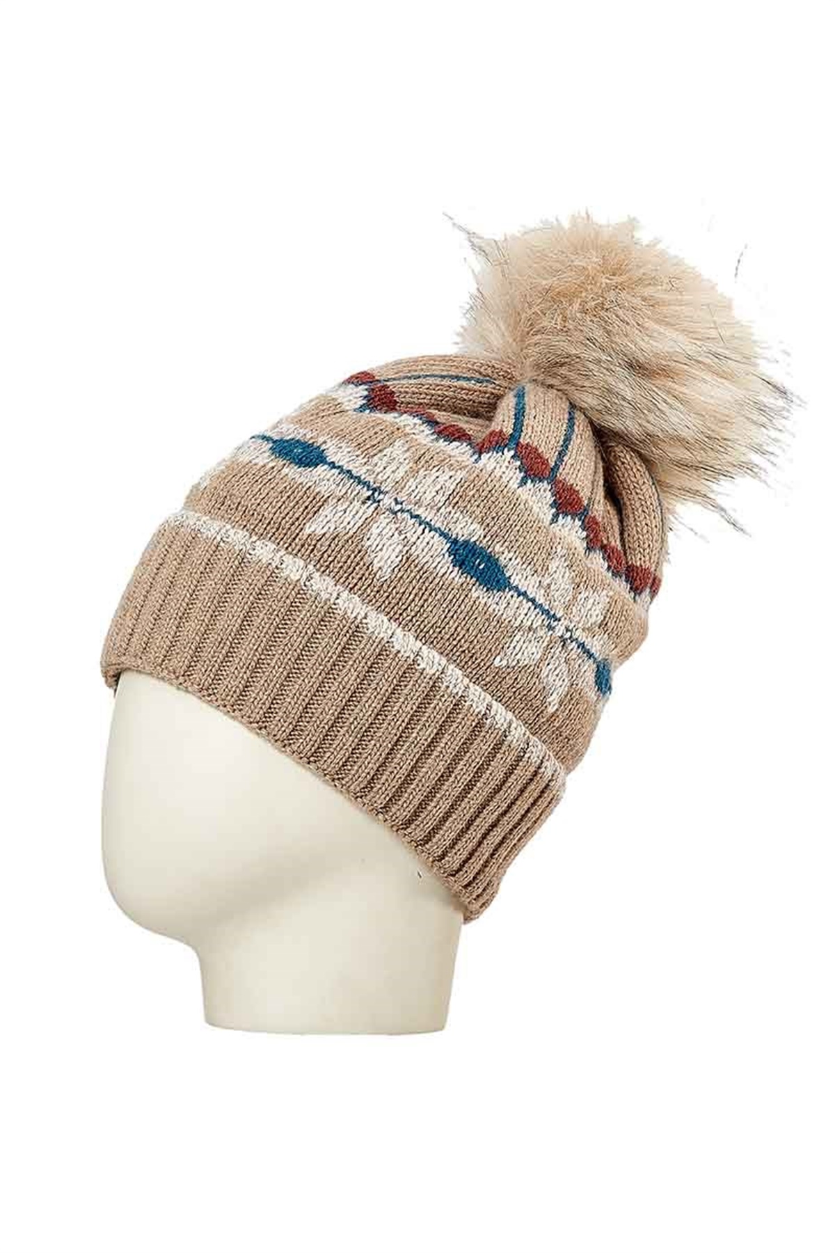 Bayan Yün Bere 24891 - Bej