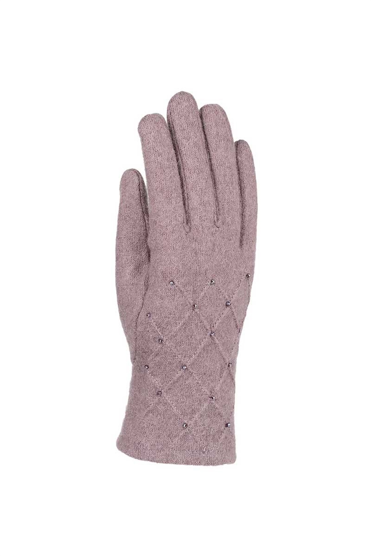 Bayan Yün Eldiven 82001-6 - Gül Kurusu