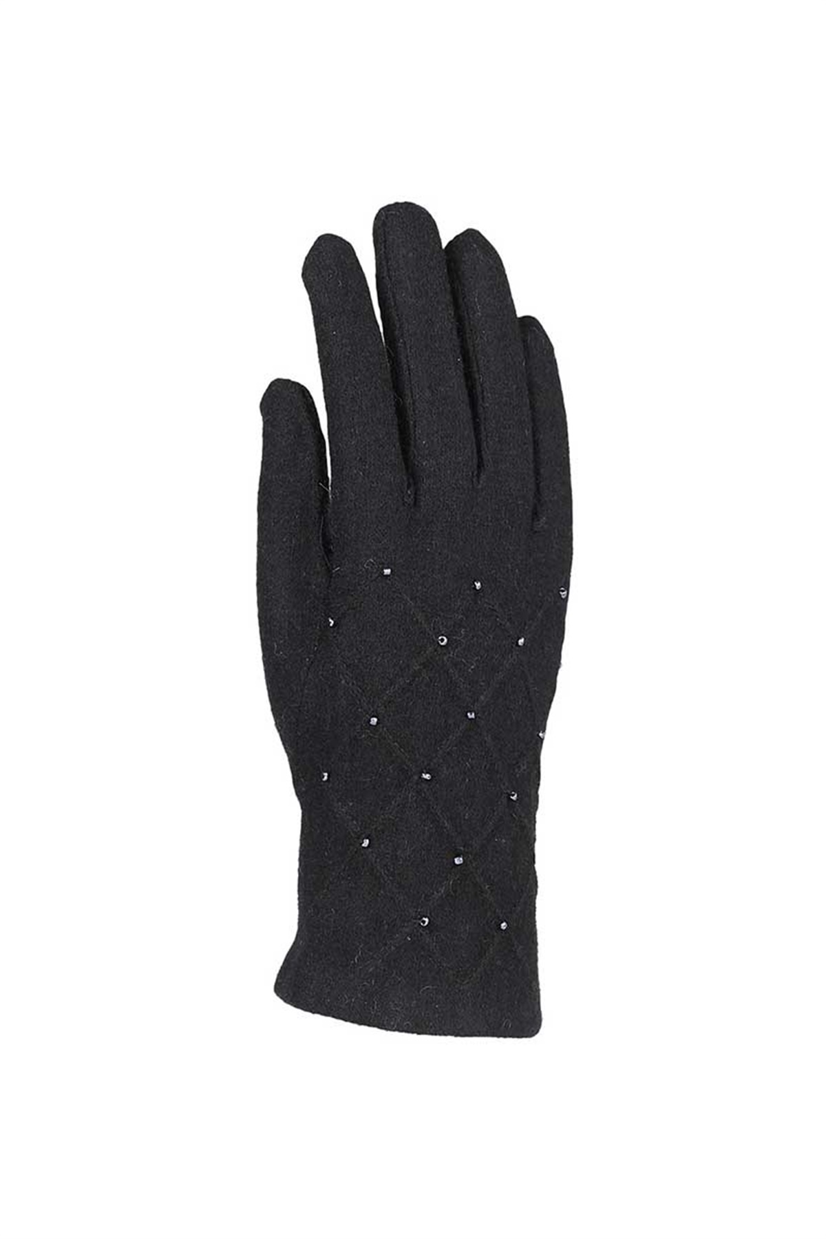 Bayan Yün Eldiven 82001-6 - Siyah