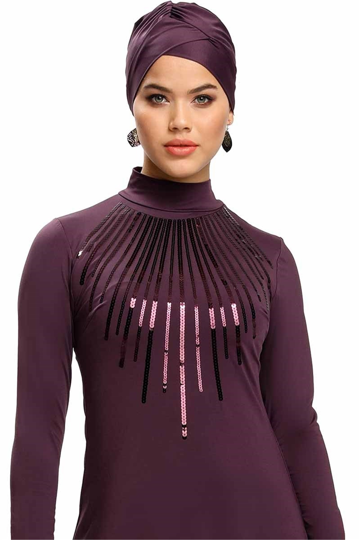 Berthe Pul Payet Orjinal Tesettür Mayo 292012 Mürdüm