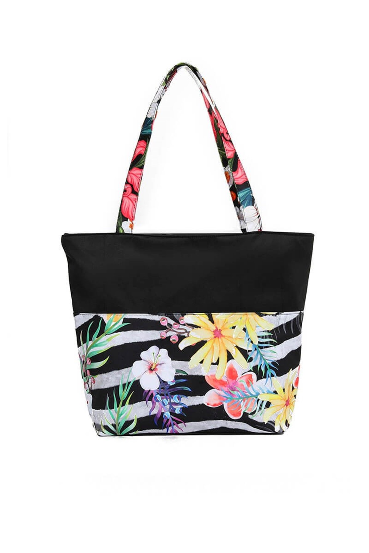 Çiçek Desenli Plaj Çantası A625